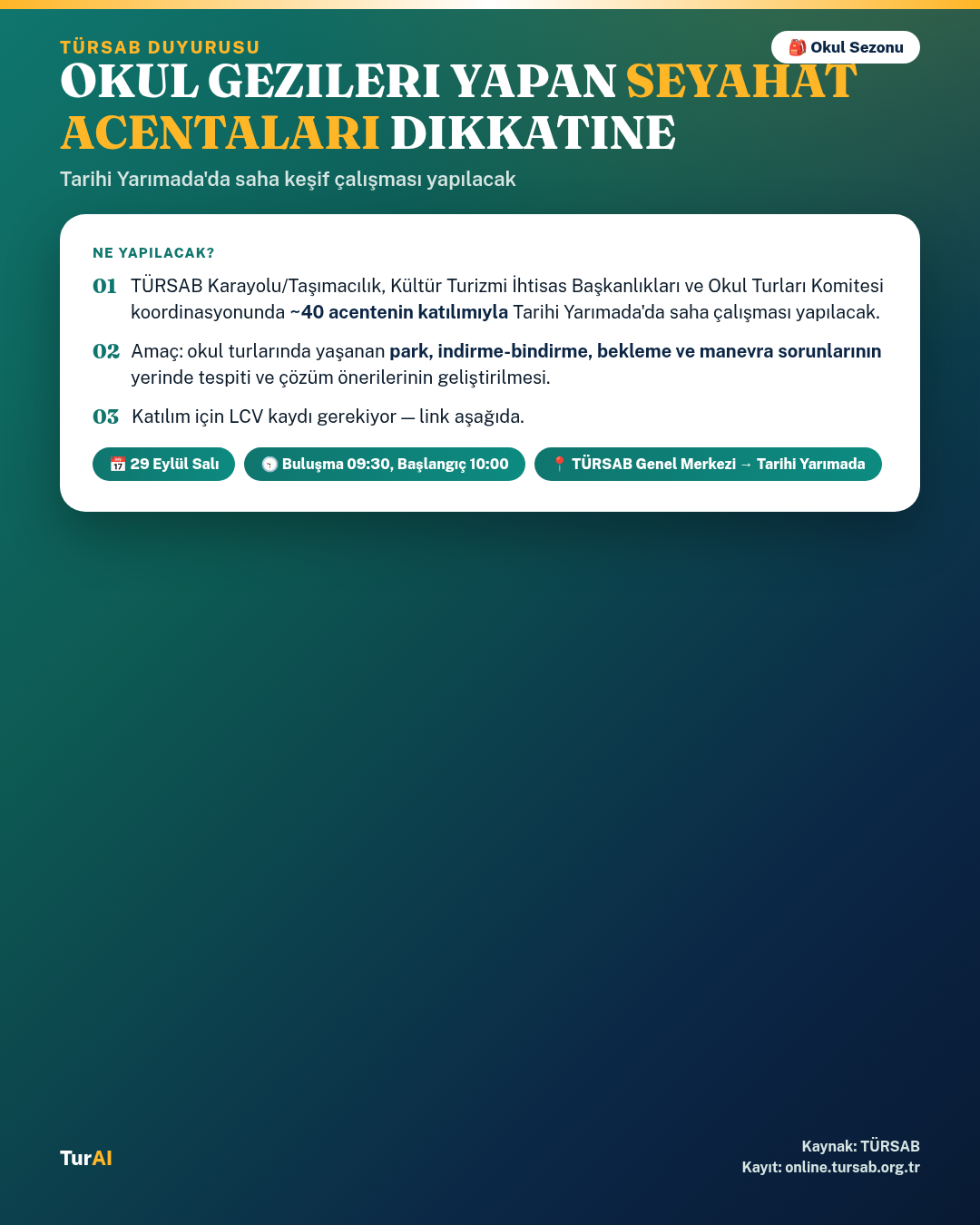 Okul Gezileri Yapan Seyahat Acentaları Dikkatine